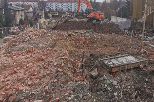 Rozbiórka w Obornikach Śląskich