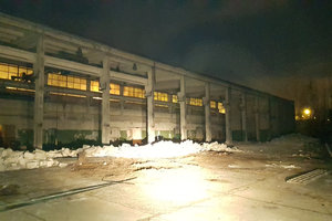 Wyburzenie PRKI przy ul. Lotniczej we Wrocławiu